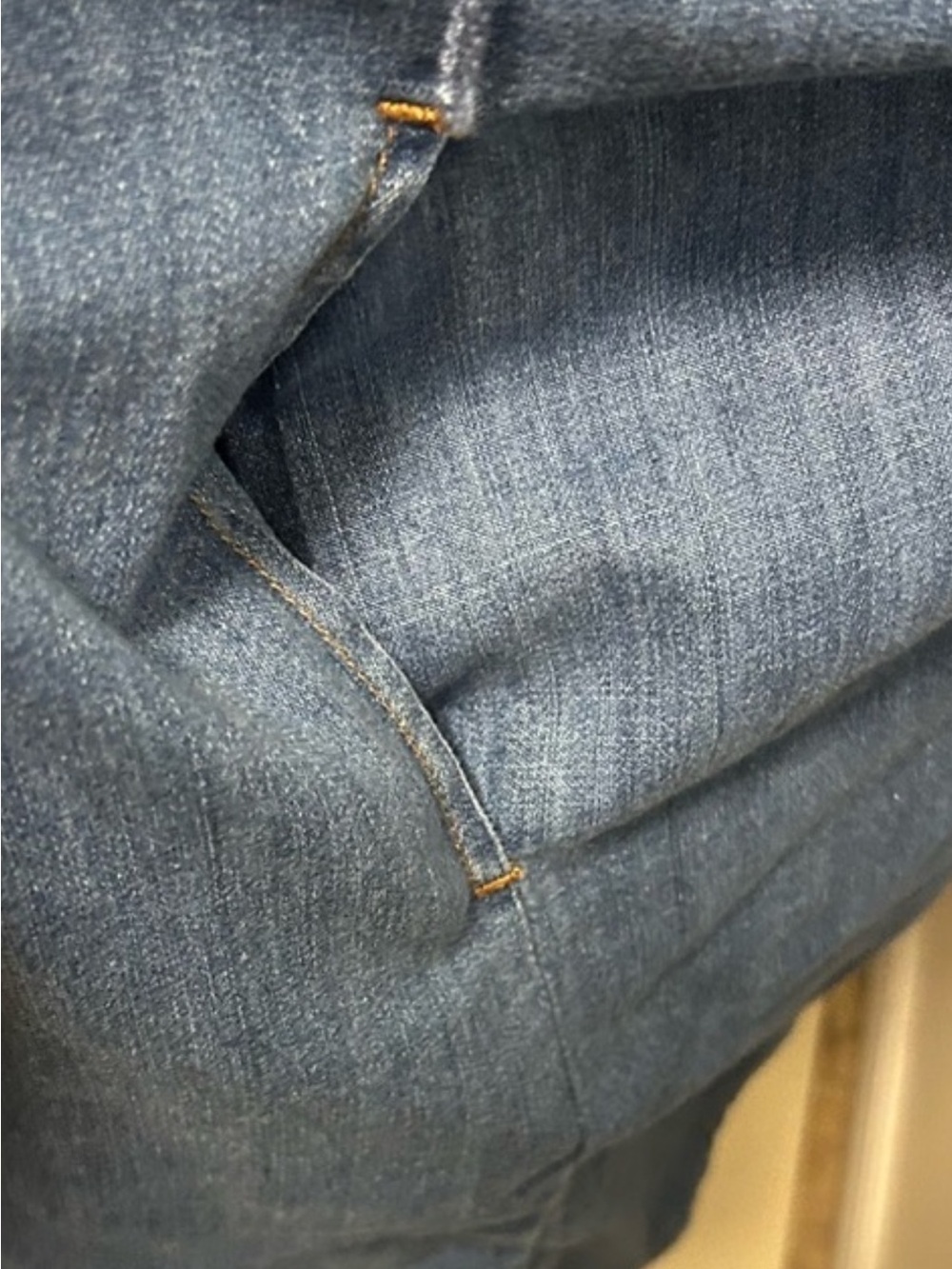 GAP Denim Blue Button-Front Tunic Dress - Picture 3 of 5